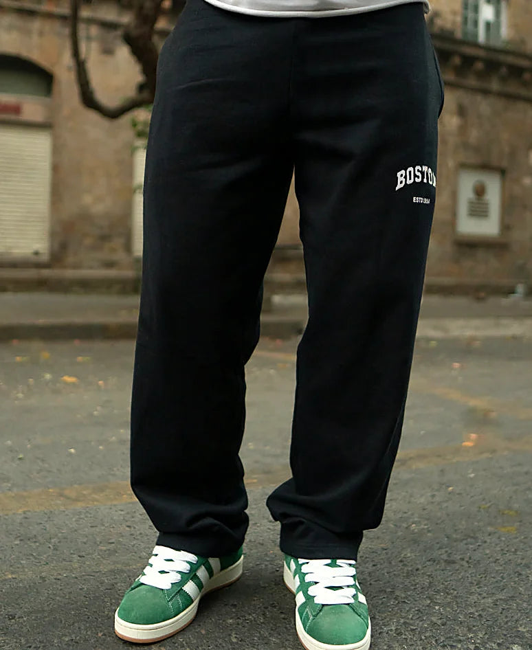 Baggy pants for men in black