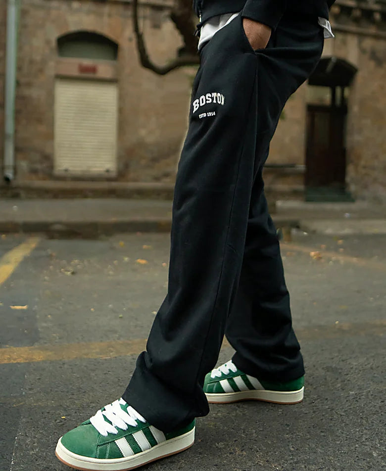 Black baggy pants for men