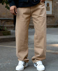 Beige baggy jeans for men