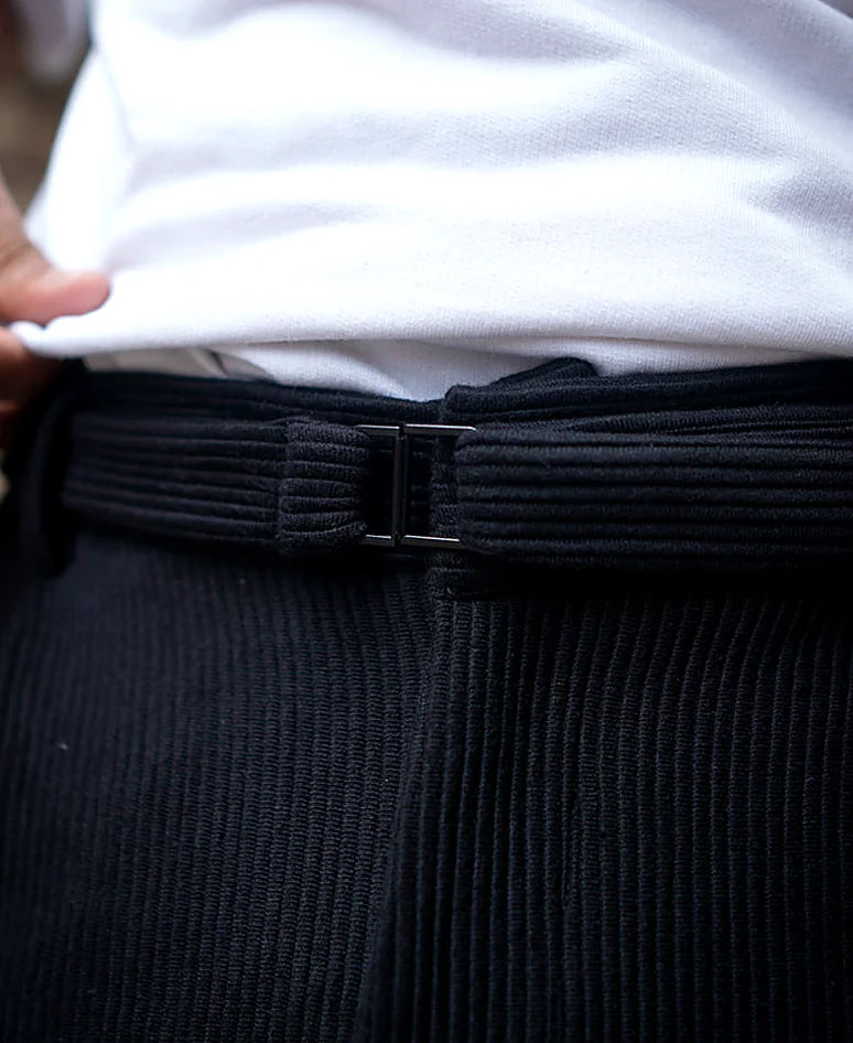 Black Baggy Fit Corduroy Pant