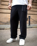 Baggy pants for men in black