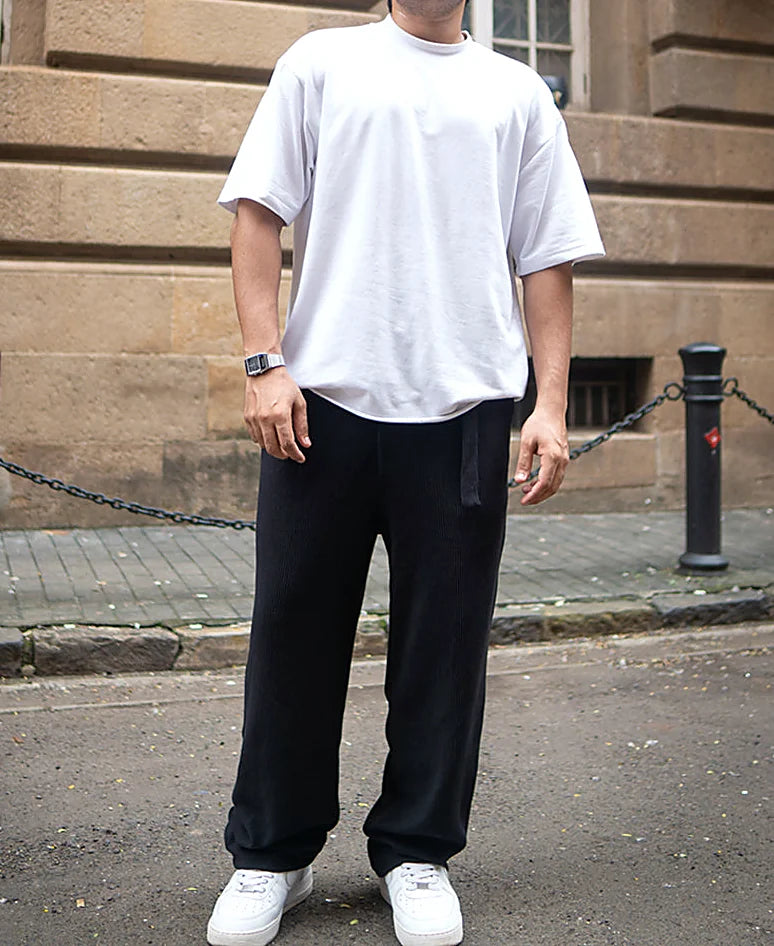 Black Baggy Fit Corduroy Pant