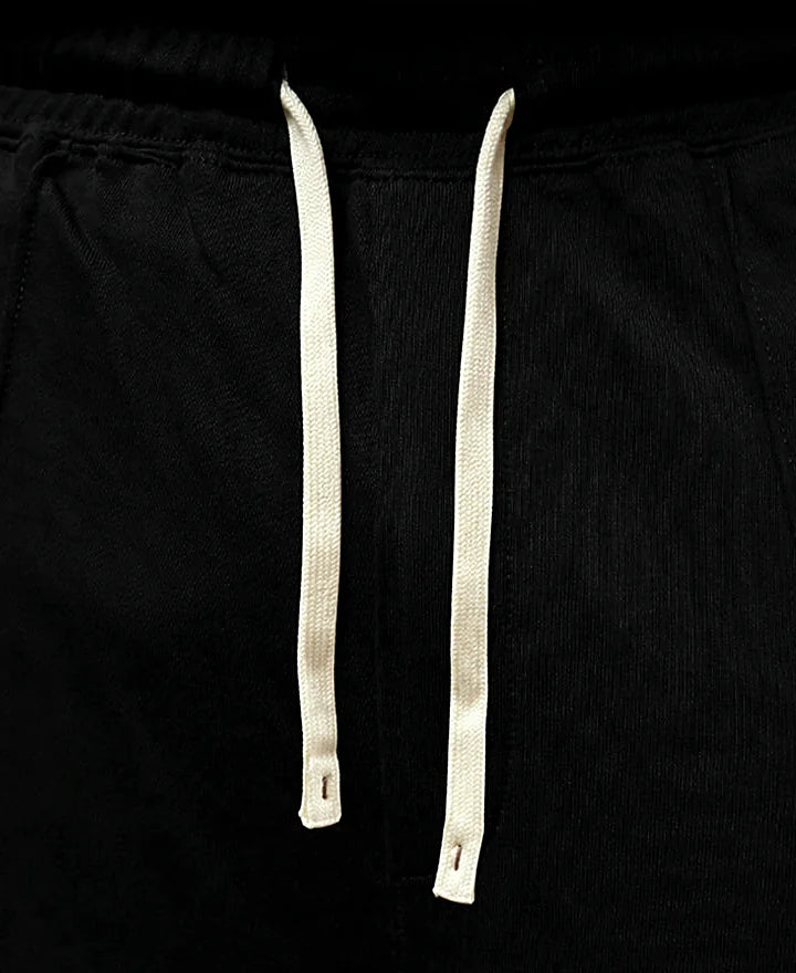 Black Baggy Fit Pleated Trackpant