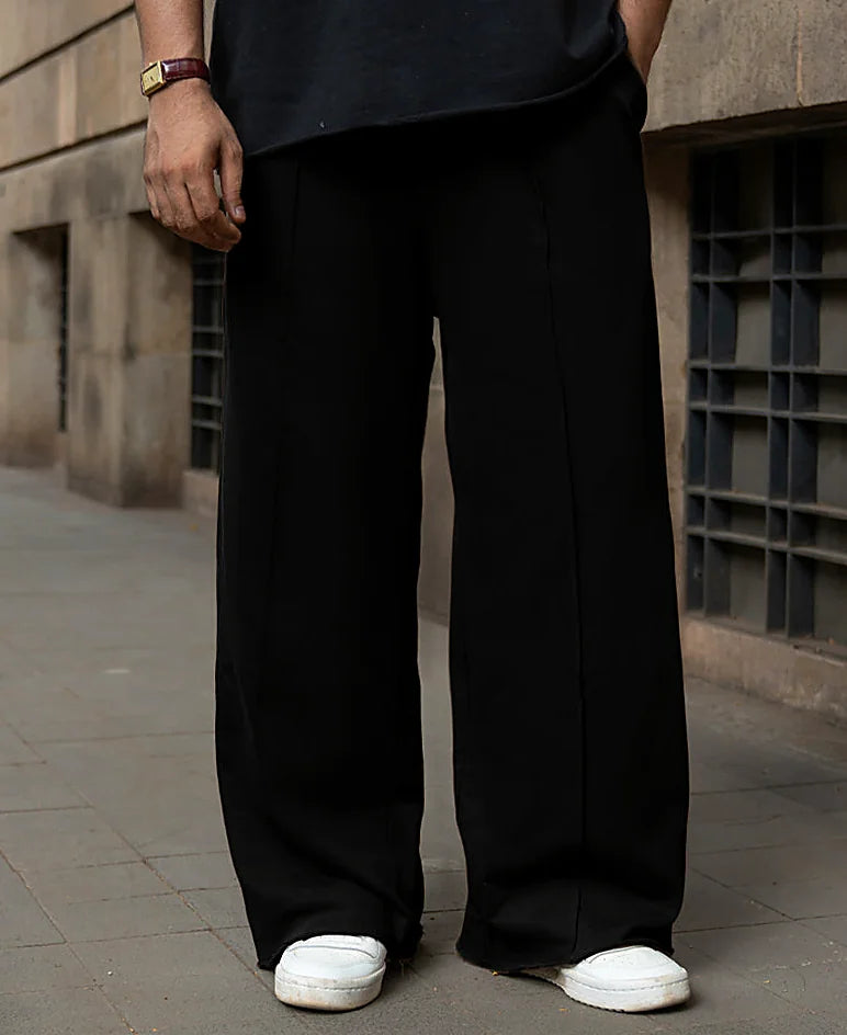 Black pants with a baggy leg