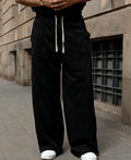 Baggy pants for men in black