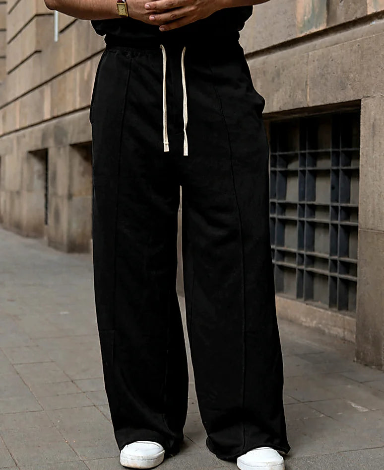 Baggy pants for men in black