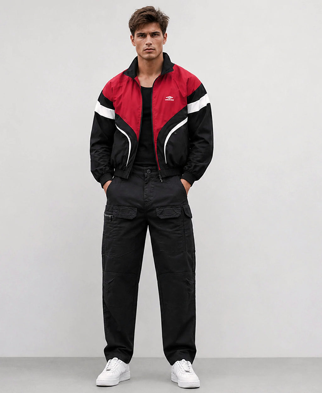 Black Cotton Cargo Pant