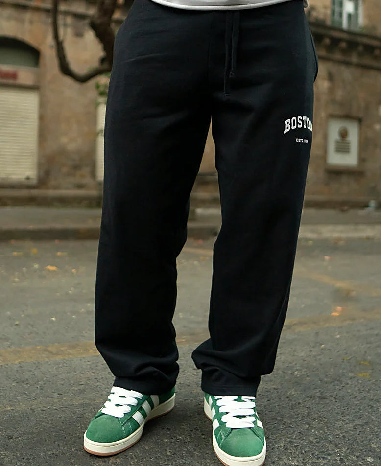 Baggy pants for men in black