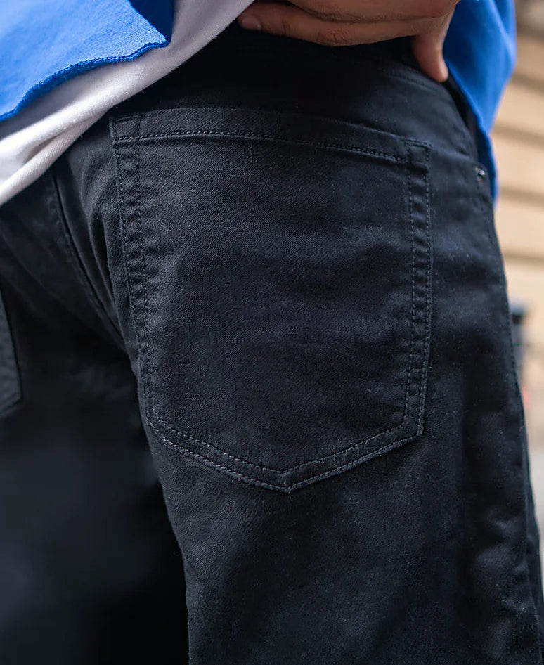 Black Regular Fit Stretchable Jeans