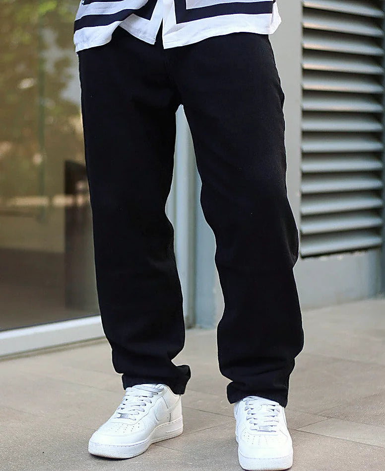Jeans in black, baggy fit