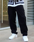 Black baggy jeans for men