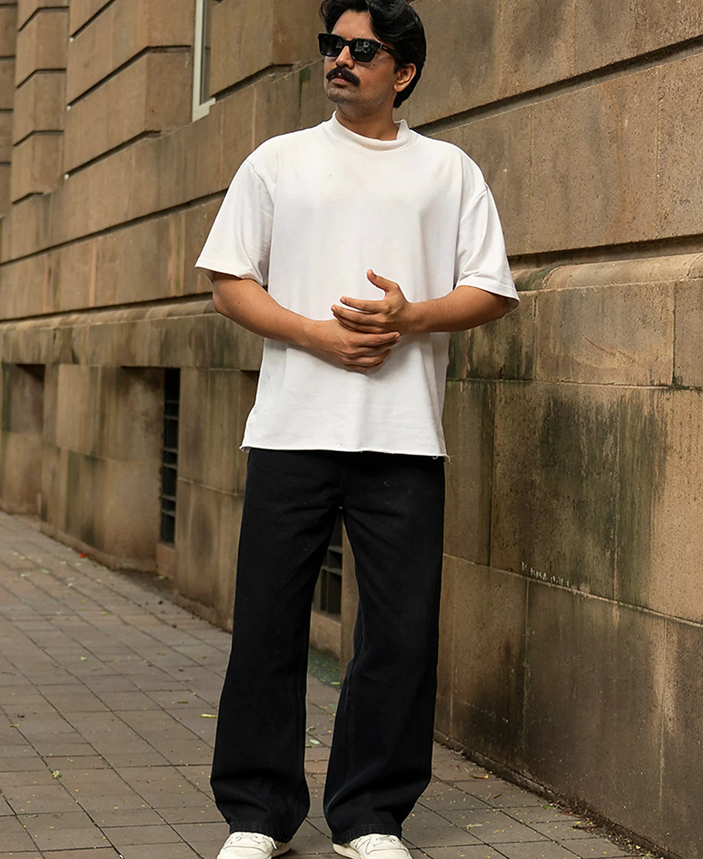 Black Washed Baggy Jeans