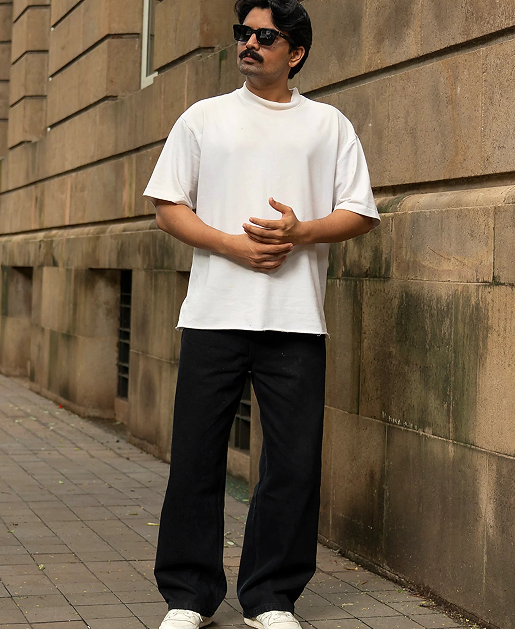 Black Washed Baggy Jeans