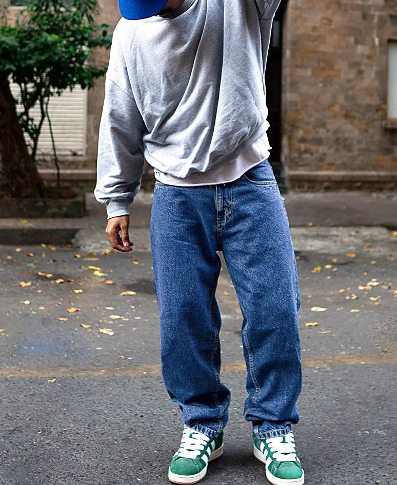 Blue Baggy Fit Jeans