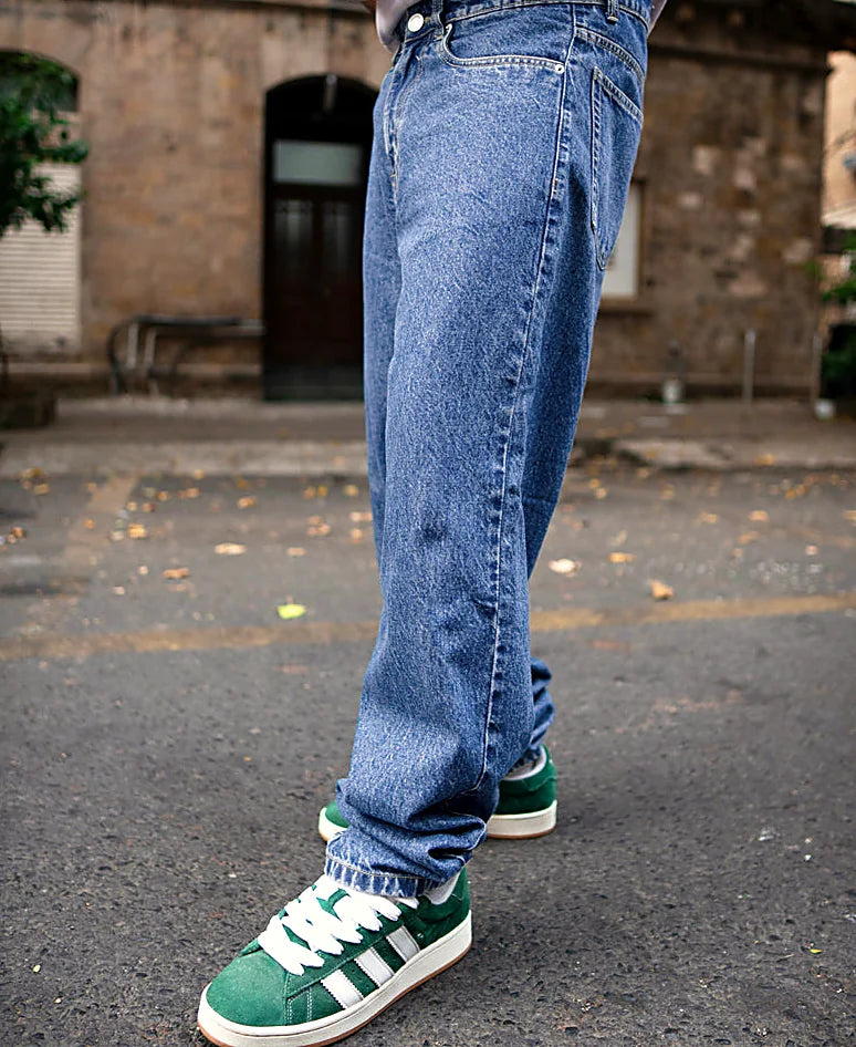 Jeans in blue, baggy fit