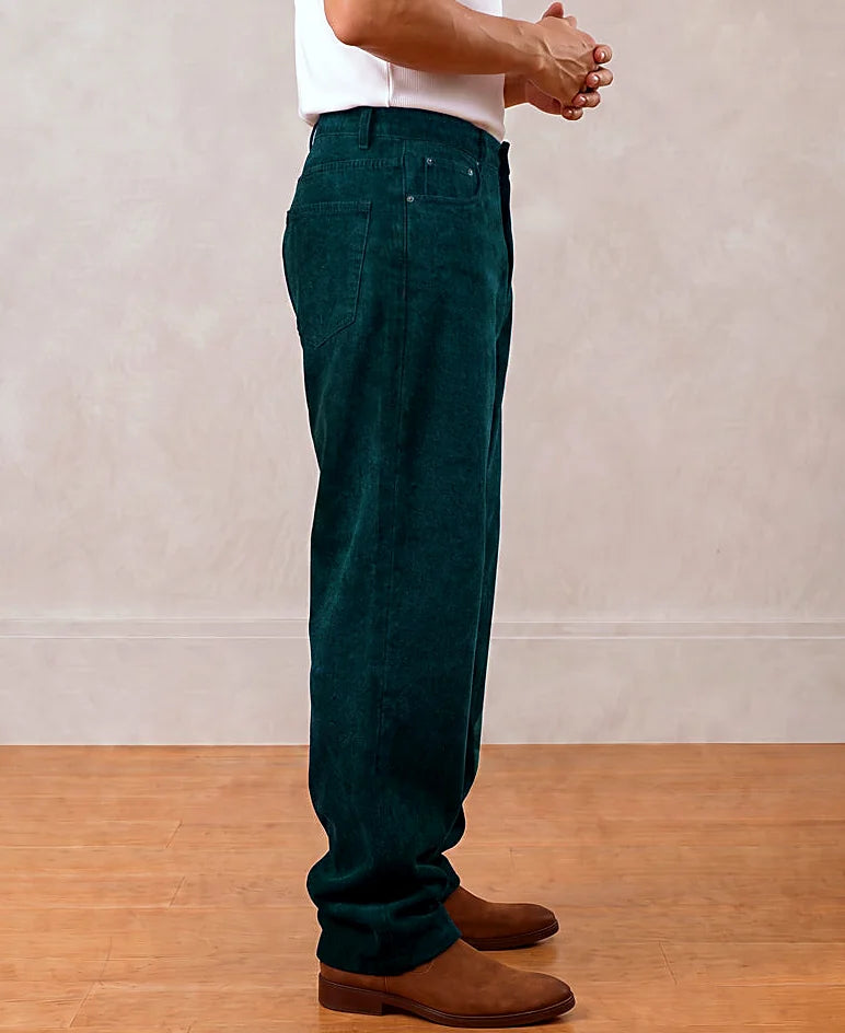 Blue baggy jeans in cotton