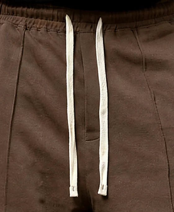 Pants in brown, baggy fit