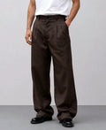 Brown baggy trousers for men