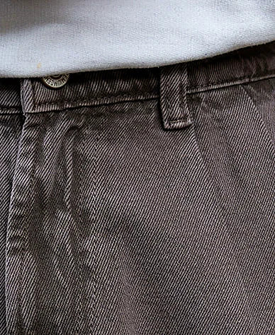 Brown barrel jeans for men