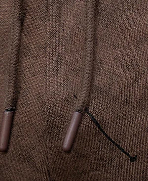 Brown baggy pants in cotton