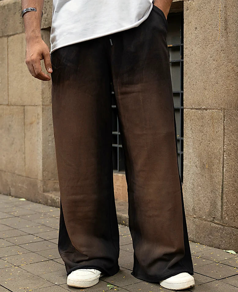 Baggy pants for men in brown