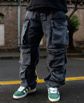 Black baggy jeans for men