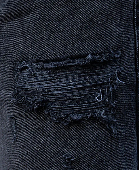 Charcoal Distressed Baggy Jeans