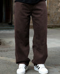 Charcoal baggy jeans in cotton