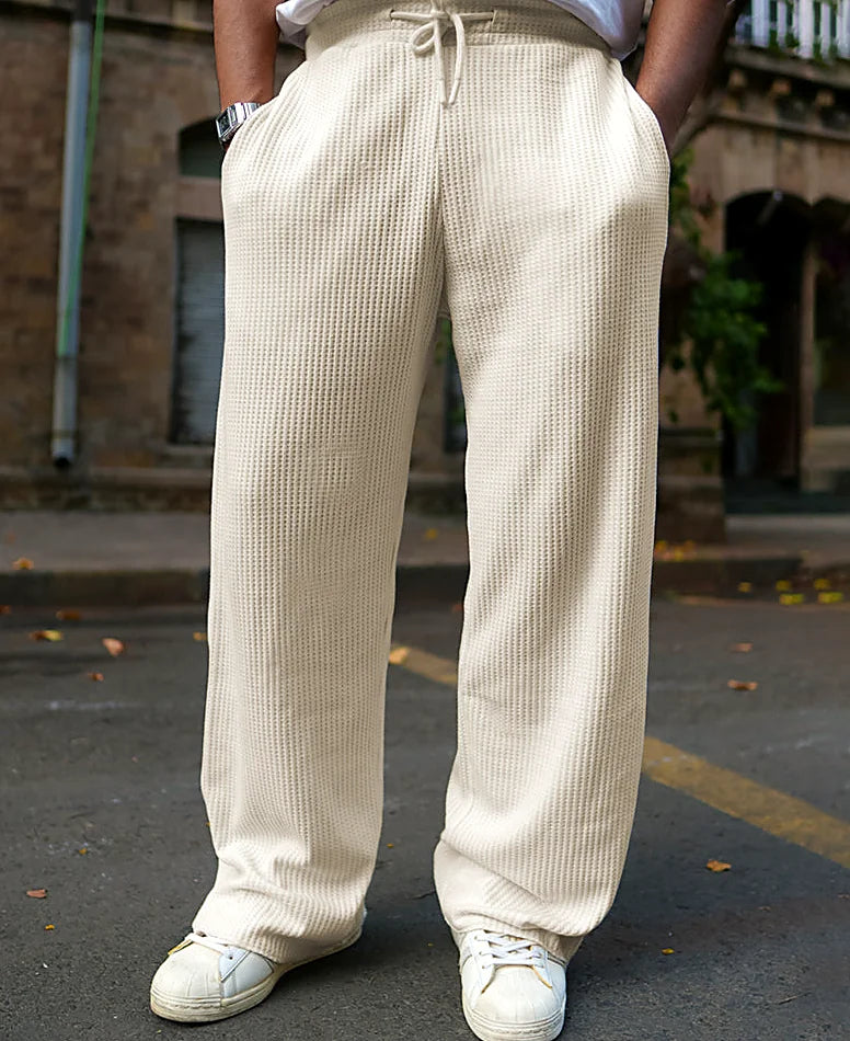 Cream baggy pants