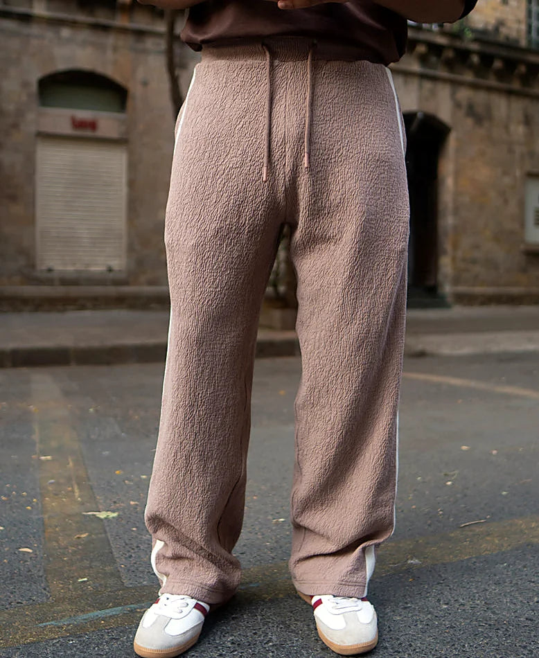Beige baggy pants for men