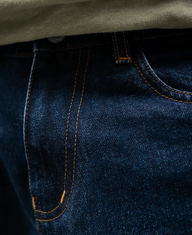 Dark Blue Baggy Fit Denim Jeans