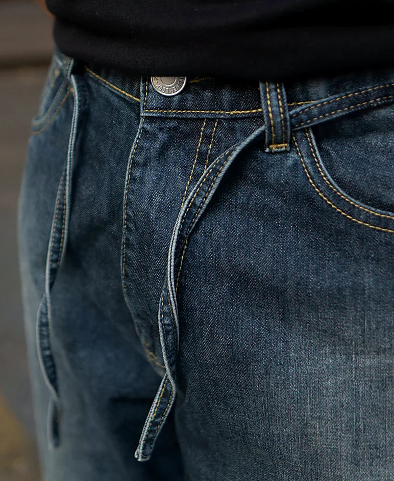 Jeans in blue, baggy fit