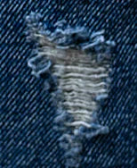 Dark Blue Distressed Baggy Fit Jeans
