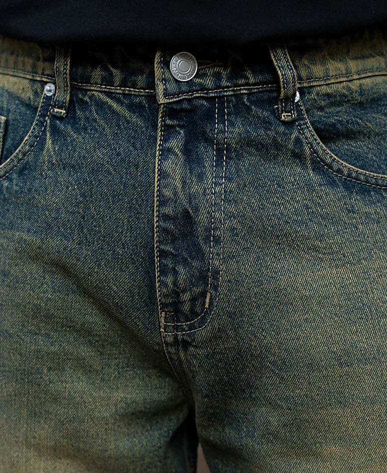 Dark Blue Tinted Baggy Jeans