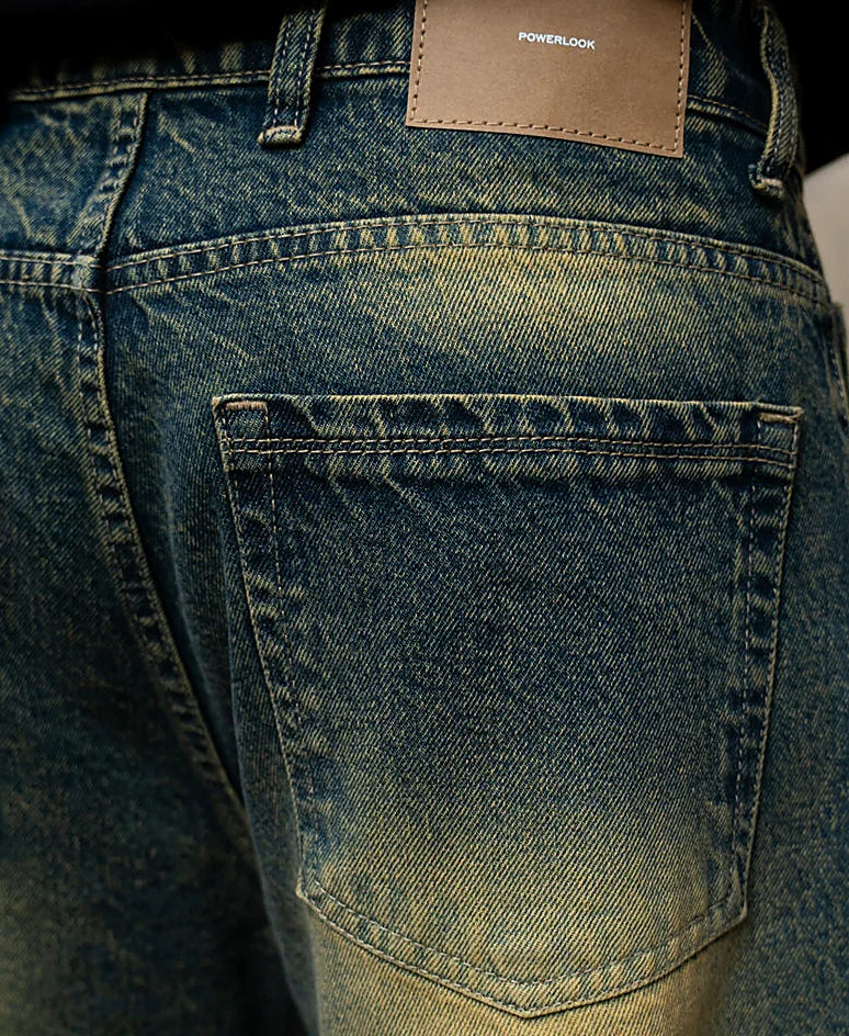 Dark Blue Tinted Baggy Jeans