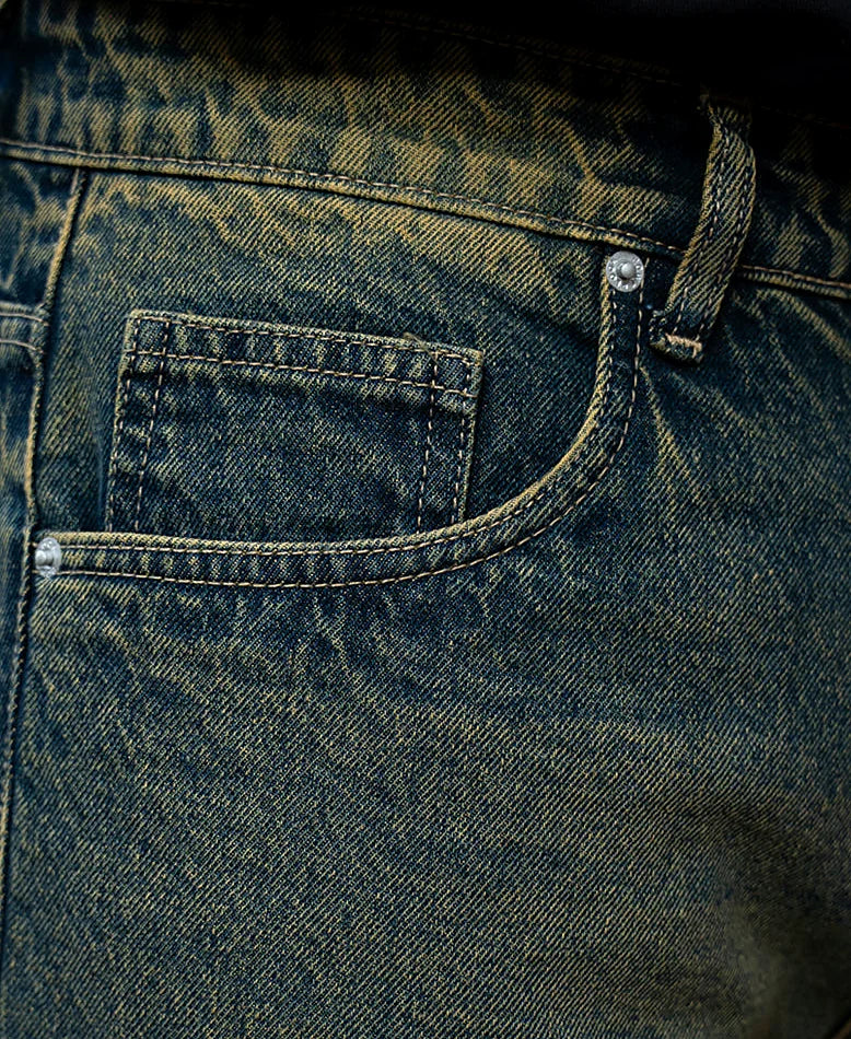 Jeans in blue, baggy fit
