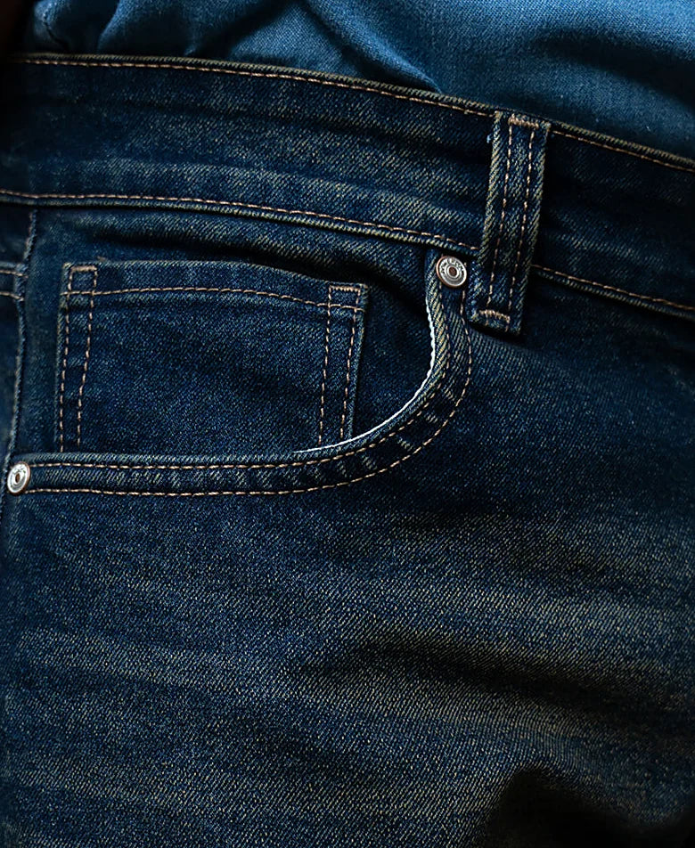 Jeans in blue, bootcut fit