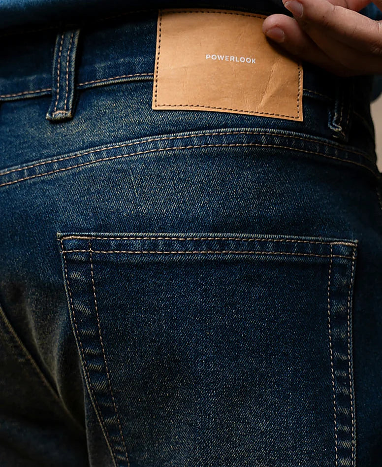 Dark Blue Tinted Bootcut Jeans