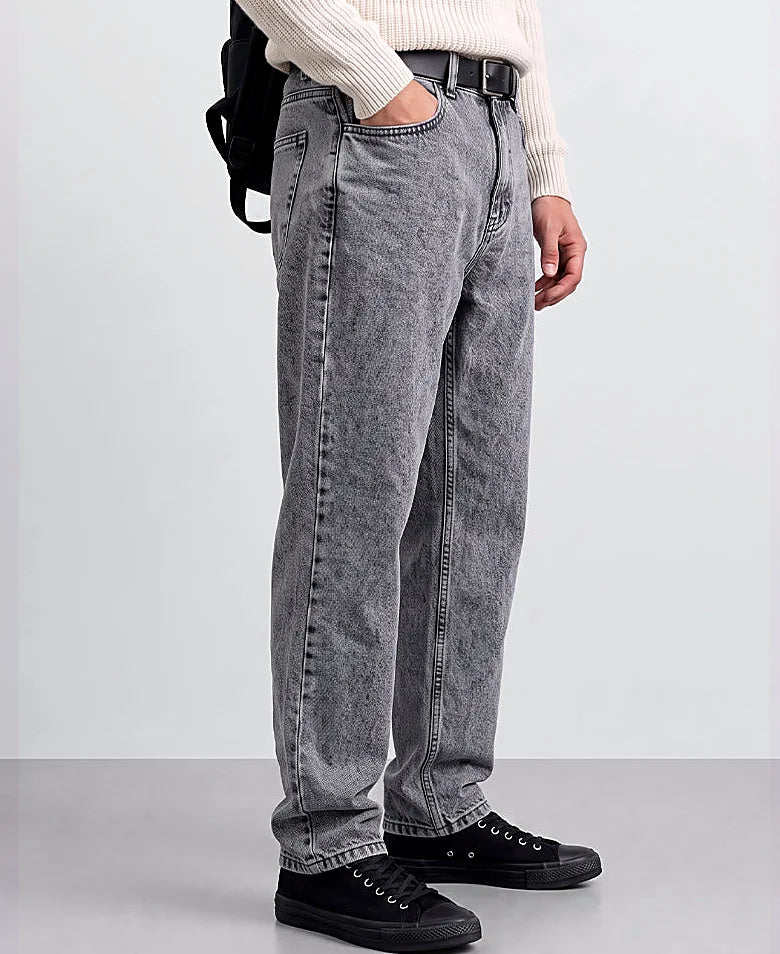 Grey baggy jeans for men