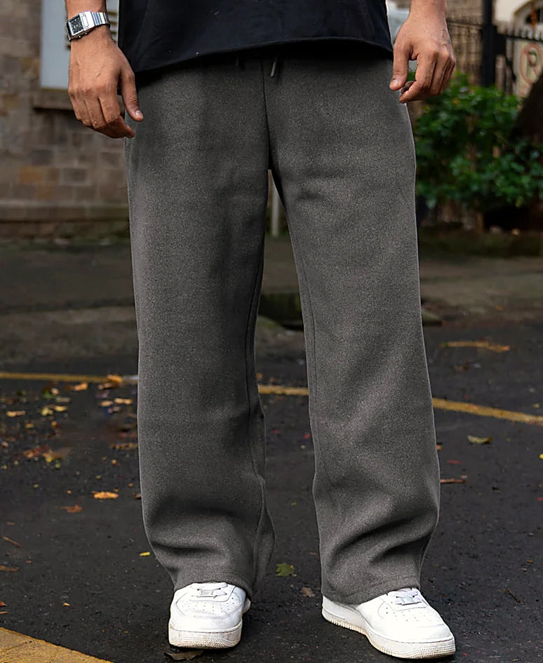 Pants in grey, baggy fit