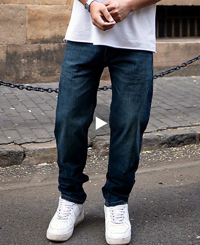 Dark Indigo Regular Fit Basic Denim Jeans