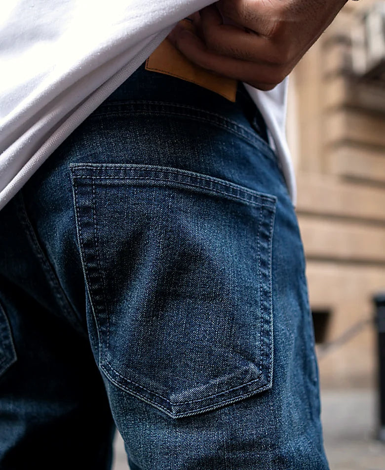 Dark Indigo Regular Fit Basic Denim Jeans
