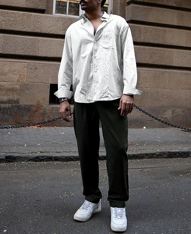 Green Linen Pant