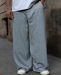 Baggy pants for men in grey