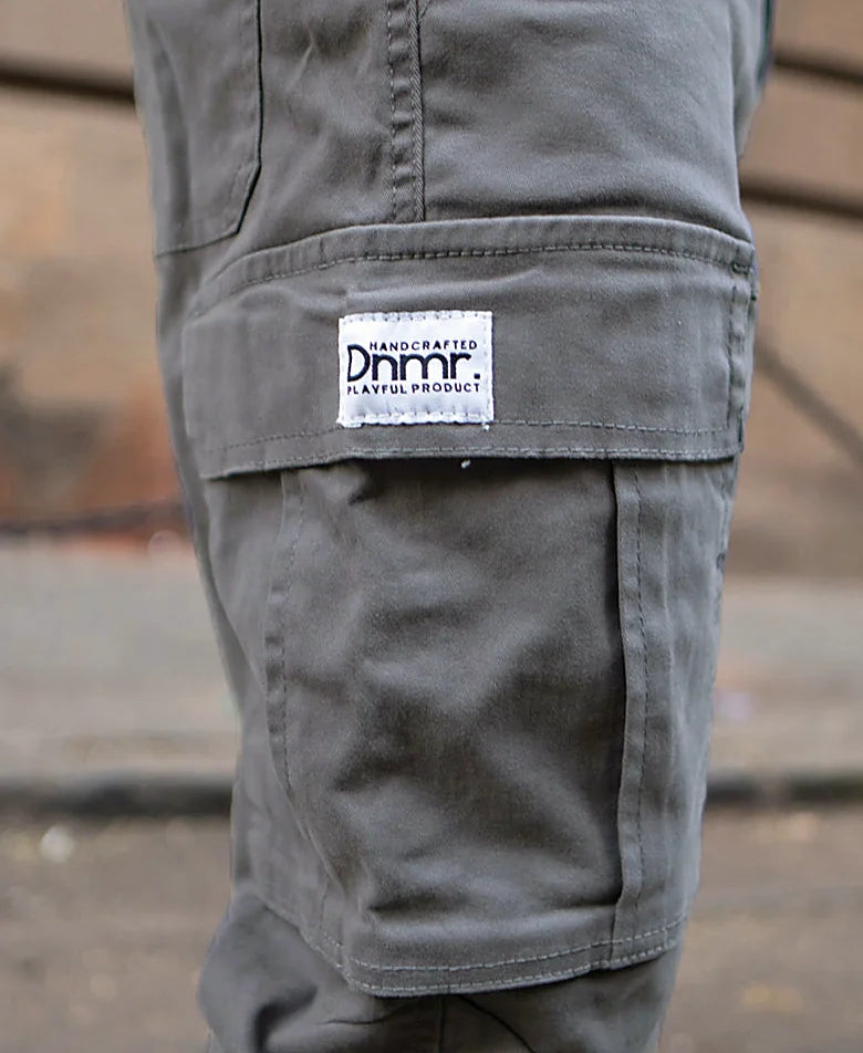 Grey regular pants for men