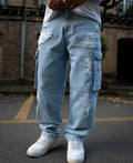 Jeans in blue, baggy fit