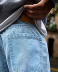 Blue baggy jeans for men
