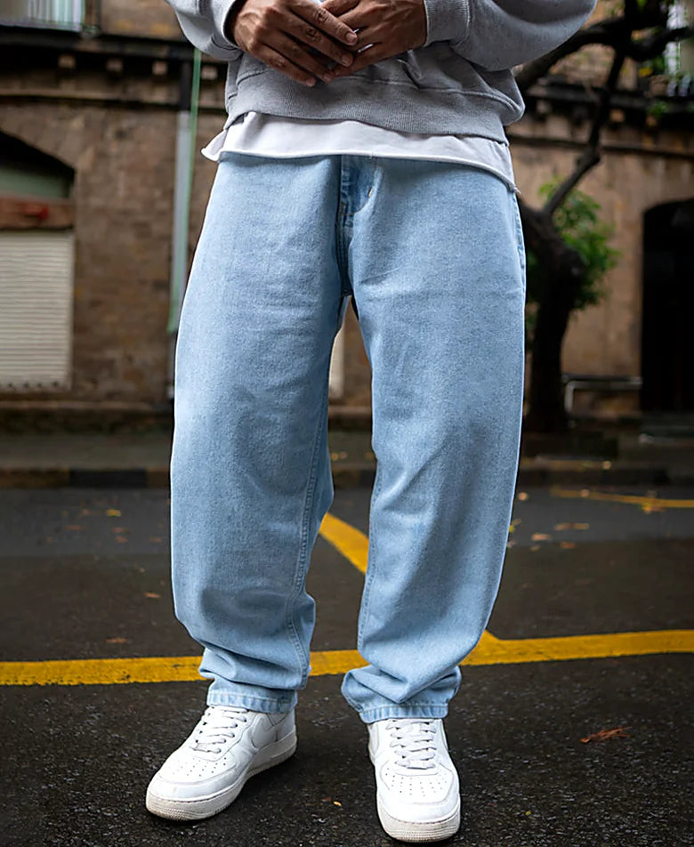 Baggy jeans for men in blue