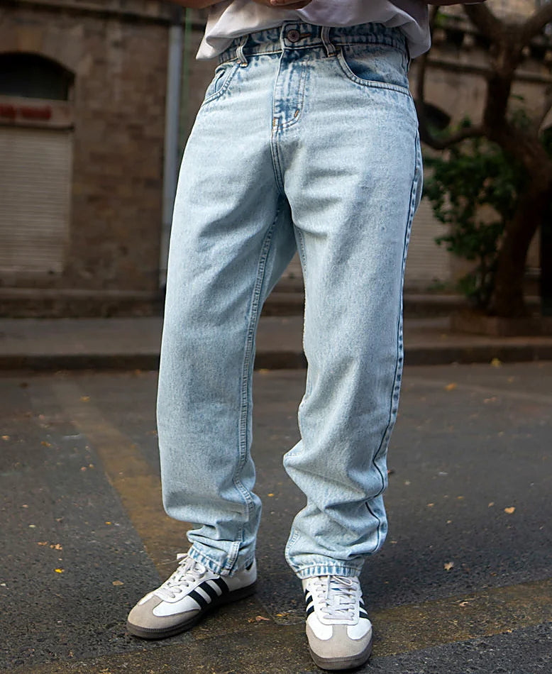 Jeans in blue, baggy fit