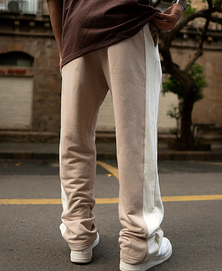 Baggy pants for men in beige